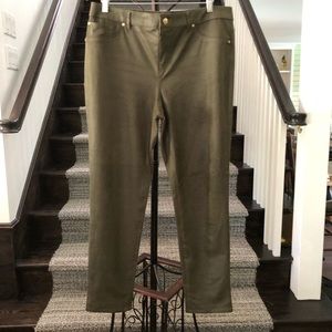 Chico’s size 2 straight leg army green pants